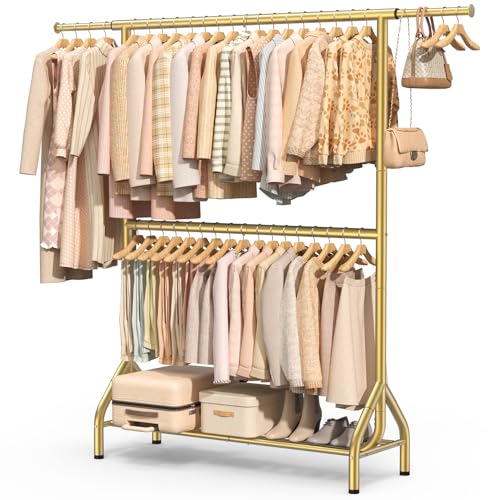 Double Rod Clothing Rack Load 622 LBS