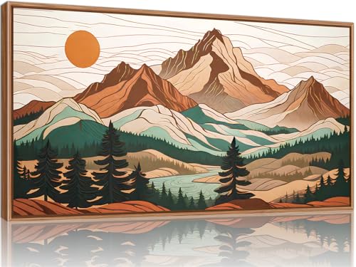 Mountain Framed Canvas Wall Art