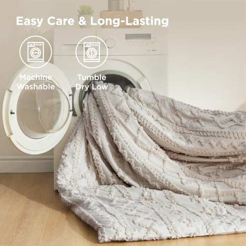 Tufted Boho Comforter Set Twin Size
