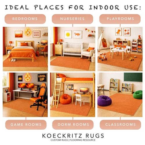 Soft & Colorful 7' x 9' Kids Classroom Area Rug