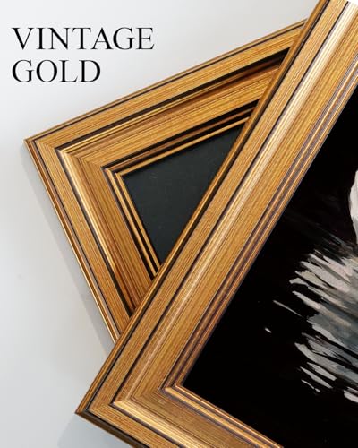 Gold Framed White Swan Oil Painting Wall Art
