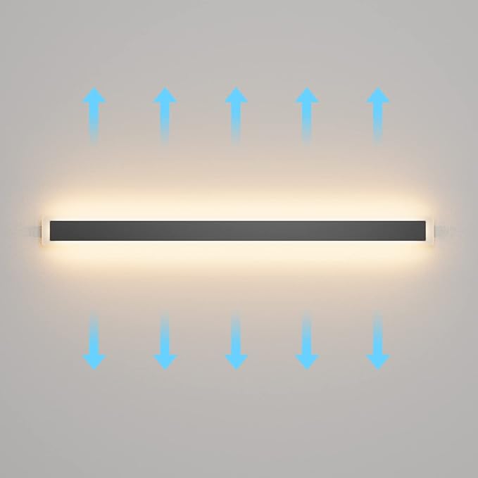 Outdoor Lights 2 Pack, Modern Outdoor Wall Light Fixture Long Strip LED Wall