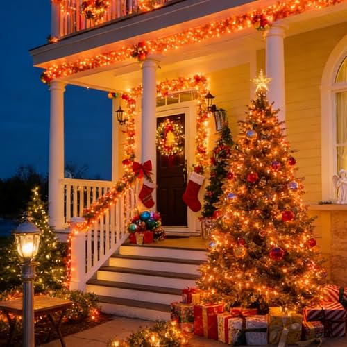 Orange Thanksgiving Mini Lights (100 Count)