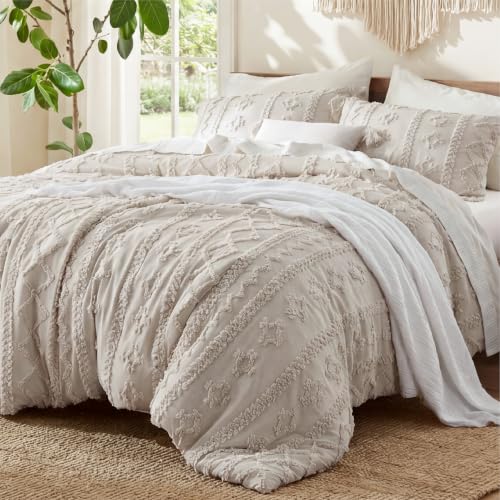 Tufted Boho Comforter Set Twin Size