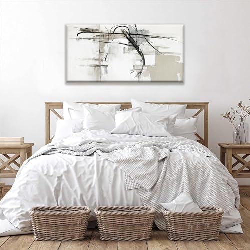 Abstract Canvas Wall Art Decor Artwork Modern Paintings Wall Decorations Maximalist Black Line Wall Art Prints For Wall Bedroom Kitchen Office Artwork Ready To Hang 20"×40"