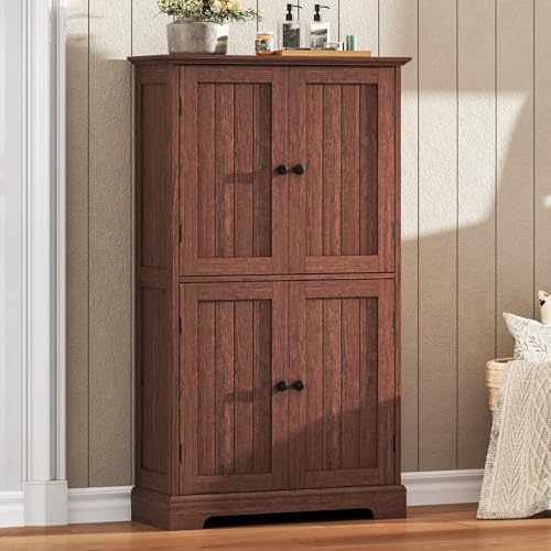Bathroom Floor Cabinet with Adjustable Shelves