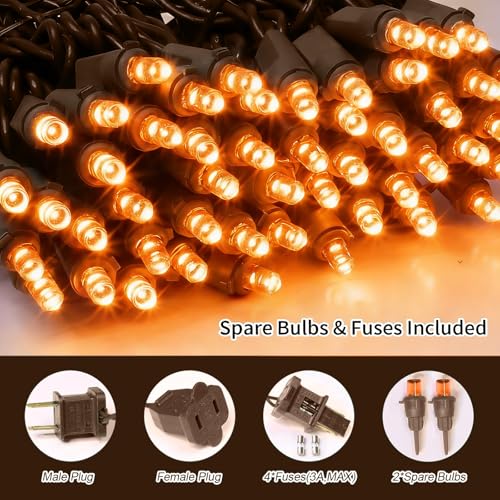 Orange Thanksgiving Mini Lights (100 Count)