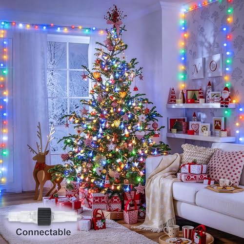 Connectable 33ft 100 LED Color Changing String Lights for Bedroom