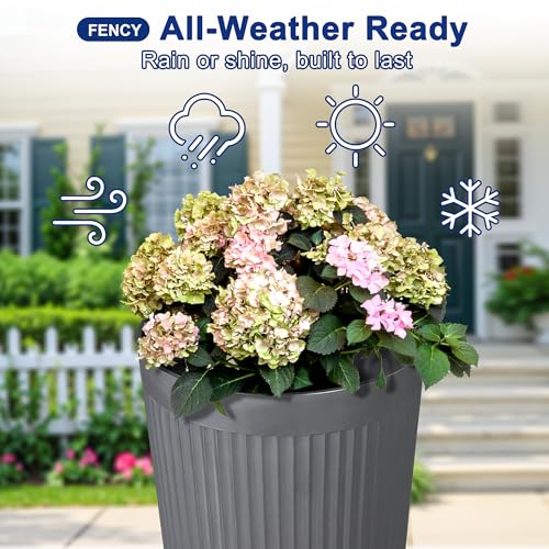 Self Watering Tall Planters Set of 2 (2 Count)