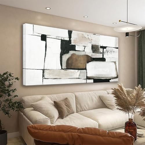 Canvas Art Wall Decor Abstract Wall Art For Living Room Modern Canvas Abstract Wall Decor Prints Pictures Brown Grey Wall Art For Hotel Home Artwork 24x48 Inch