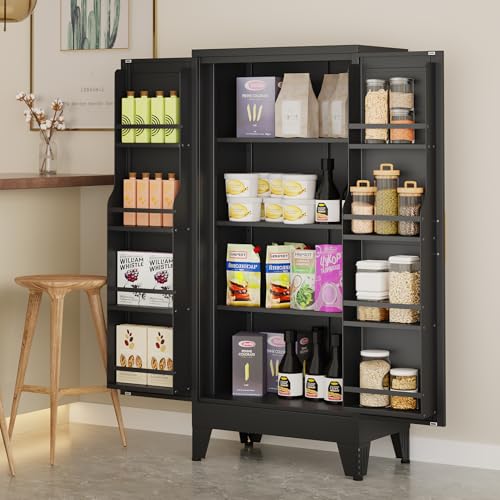 Metal Kitchen Pantry Storage Cabinet