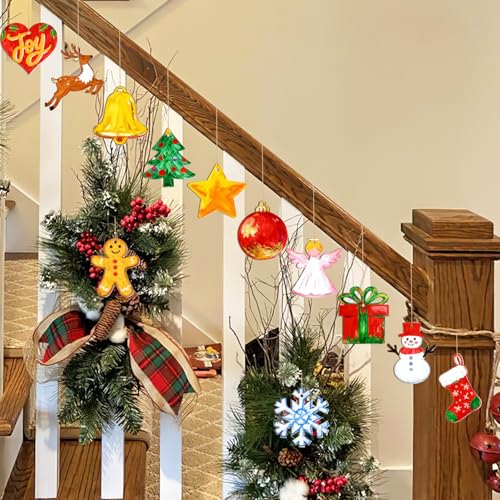 80PCS Wooden Christmas Ornaments to Paint (80 Count)