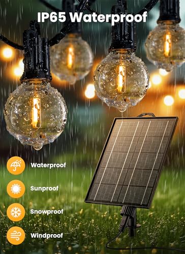 75FT 36LED Solar String Lights Outdoor with Remote & USB Port (75 Foot)