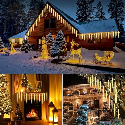 Icicle Lights Outdoor 20ft with Remote (20 Count)
