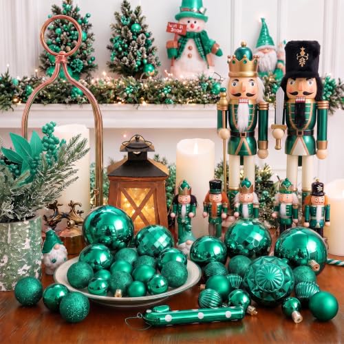 24ct Christmas Ball Ornaments Shatterproof Xmas Tree Hanging Balls Decorations Perfect for Holiday Wedding Christmas Decor (24 Count)