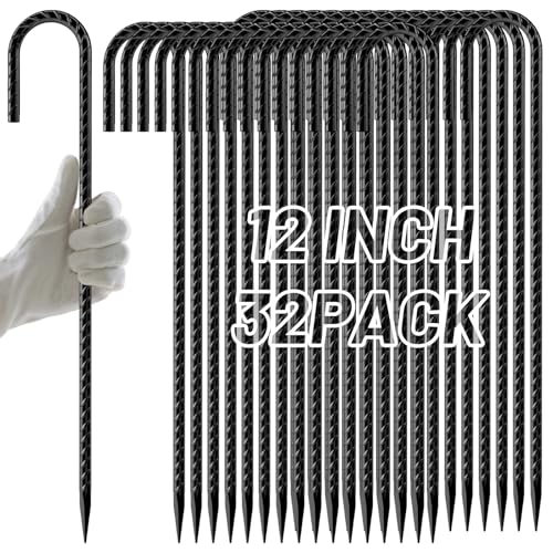 Rebar Stakes 12 Inch J Hook (32 Count)