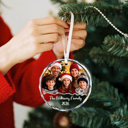Personalized Family Christmas Ornaments Photo Ornaments for Christmas Tree