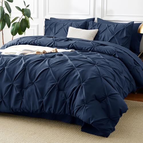 California King Comforter Set Navy Blue
