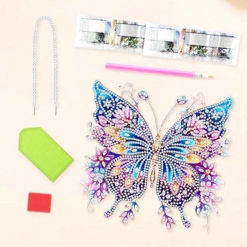 DIY Butterfly Diamond Painting Hanging Ornament