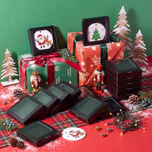 25 Pcs Christmas Sublimation Ornament Blanks Box (25 Count)