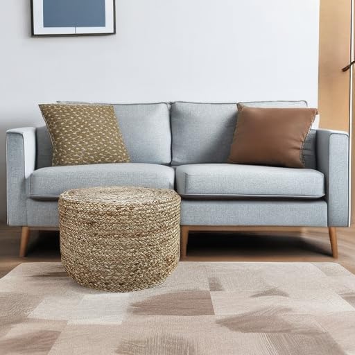 Jute Pouf Ottoman
