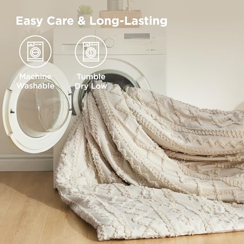 Tufted Boho Comforter Set King Size