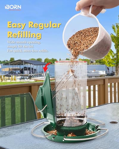Bird feeders for Outdoors Metal Chew Resistant