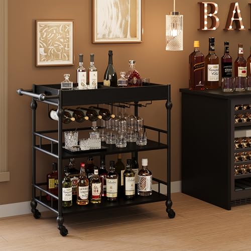 Bar Cart with Wheels