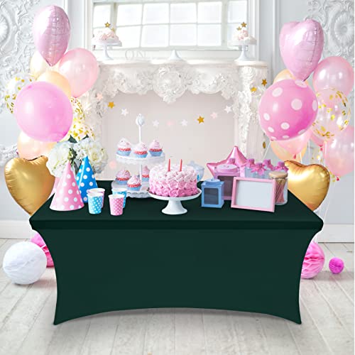 Spandex Table Cloth 2 Pack [6FT (2 Count)