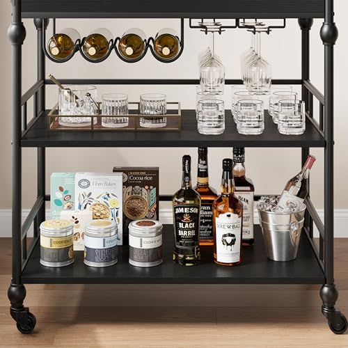 Bar Cart with Wheels