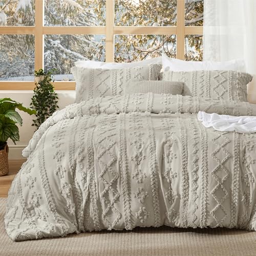 Tufted Boho Comforter Set King Size