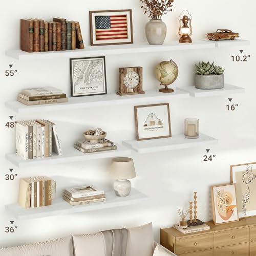 36" Floating Shelves 10 inch Deep (2 Count)