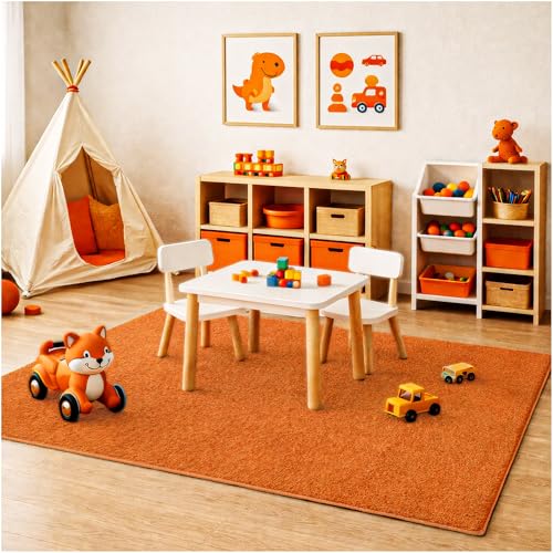 Soft & Colorful 7' x 9' Kids Classroom Area Rug