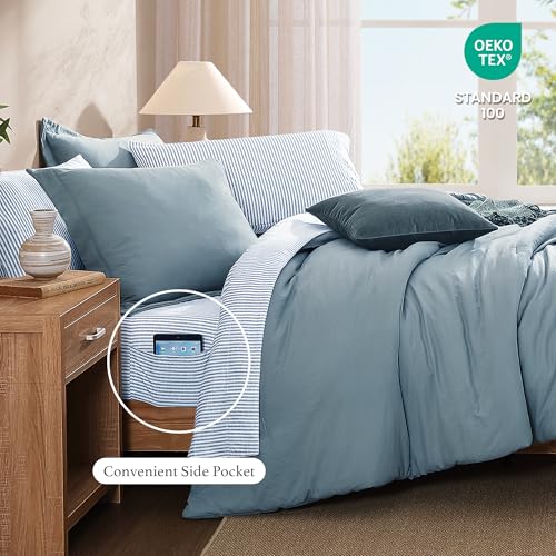 California King Comforter Set 7 Pieces Soft Bed in a Bag King Bedding Set