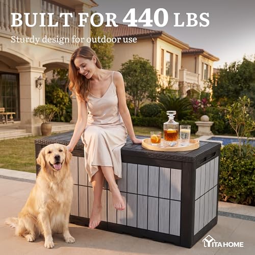 134 Gallon Outdoor Deck box w