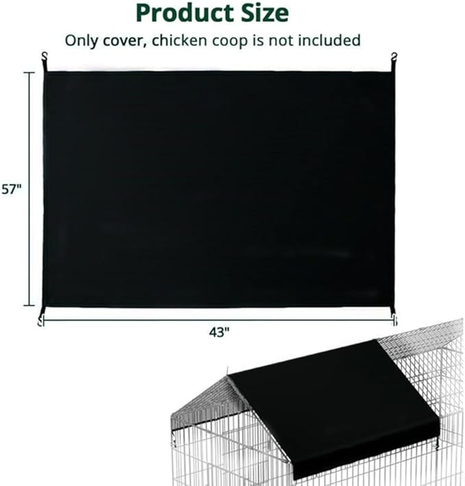 Chicken Coop Cover Suitable for Large Coops, Weather Resistant and