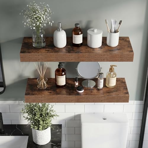 40 Inch Floating Shelves Wall Mounted for Display (2 Count)