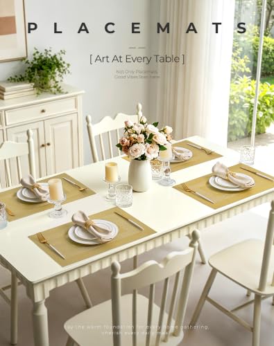 Gold Frame Placemats Set of 24 (24 Count)