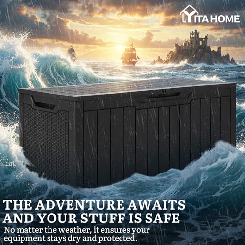 100 Gallon Large Outdoor Deck Box