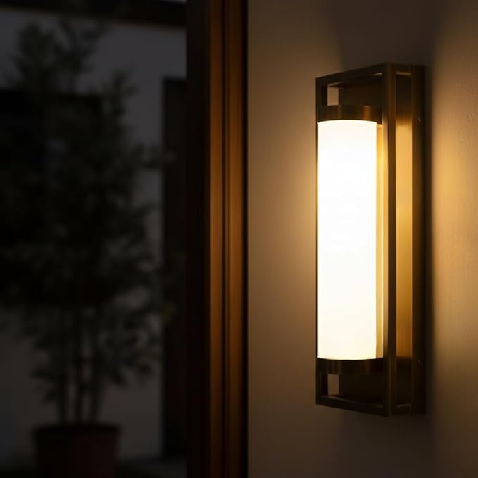 Hyunbae Outdoor Wall Sconce, Mid Century Modern Outdoor Wall Light Fixtures