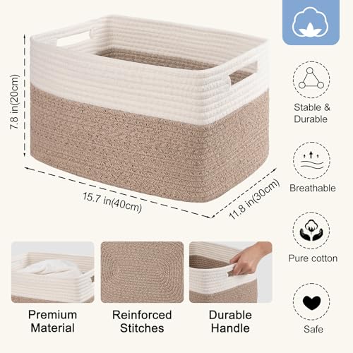 4 Pack Storage Baskets for Organizing (4 Count)