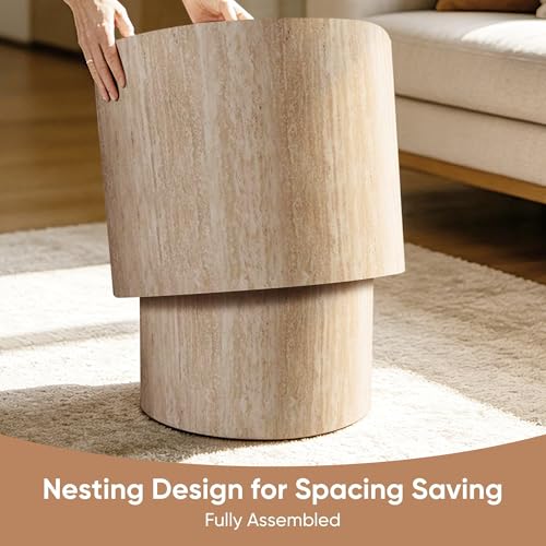 Nesting Round Coffee Table Set of 2 (2 Count)