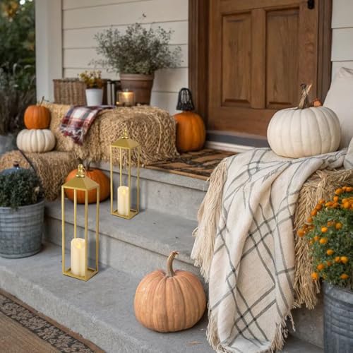 22'' 19'' Large Lanterns Decorative Outdoor Indoor (2 Count)
