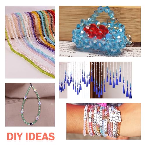 3760 Pieces 6mm Crystal Beads for Jewelry Making (3760 Count)