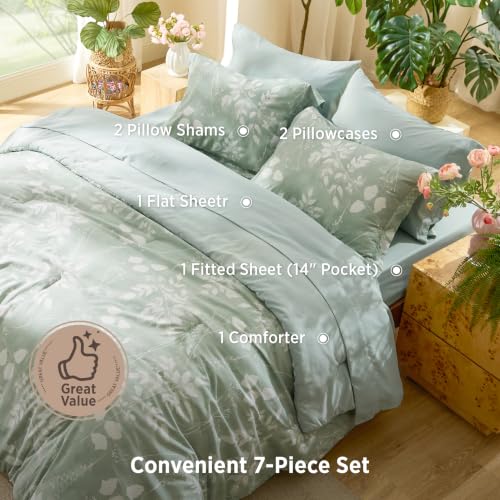 Sage Green Queen Comforter Set