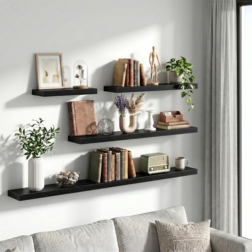 48 Inch Floating Shelves Wall Mounted for Display (2 Count)