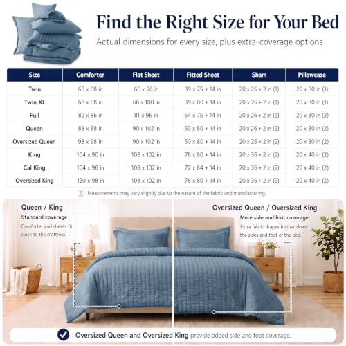 Oversized King Comforter Set 120x98 7