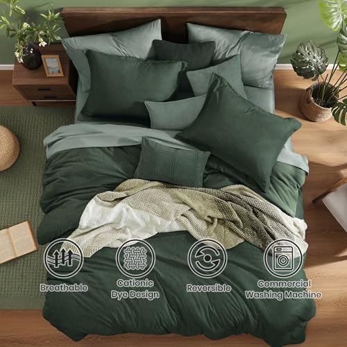 Full Size Comforter Set Deep Forest 7 Pieces Bed in a Bag