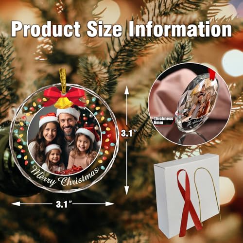 Personalized Photo Ornaments Christmas Tree Hanging Decor