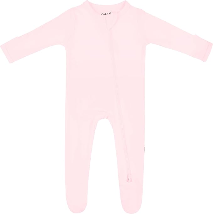 KYTE BABY Unisex Zipper Closure Footies, Rayon Made From Bamboo, 0-24 Months